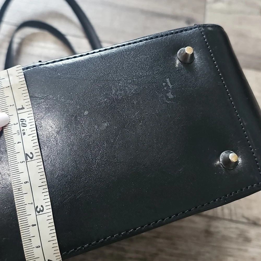 Fossil Elegant Black Leather Tote Bag